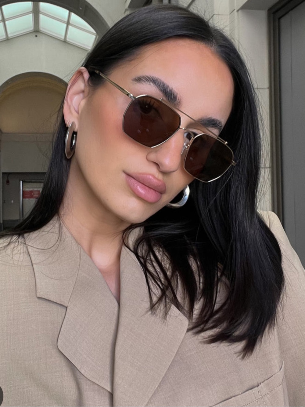 Vehla Bowie Gold Sunglasses